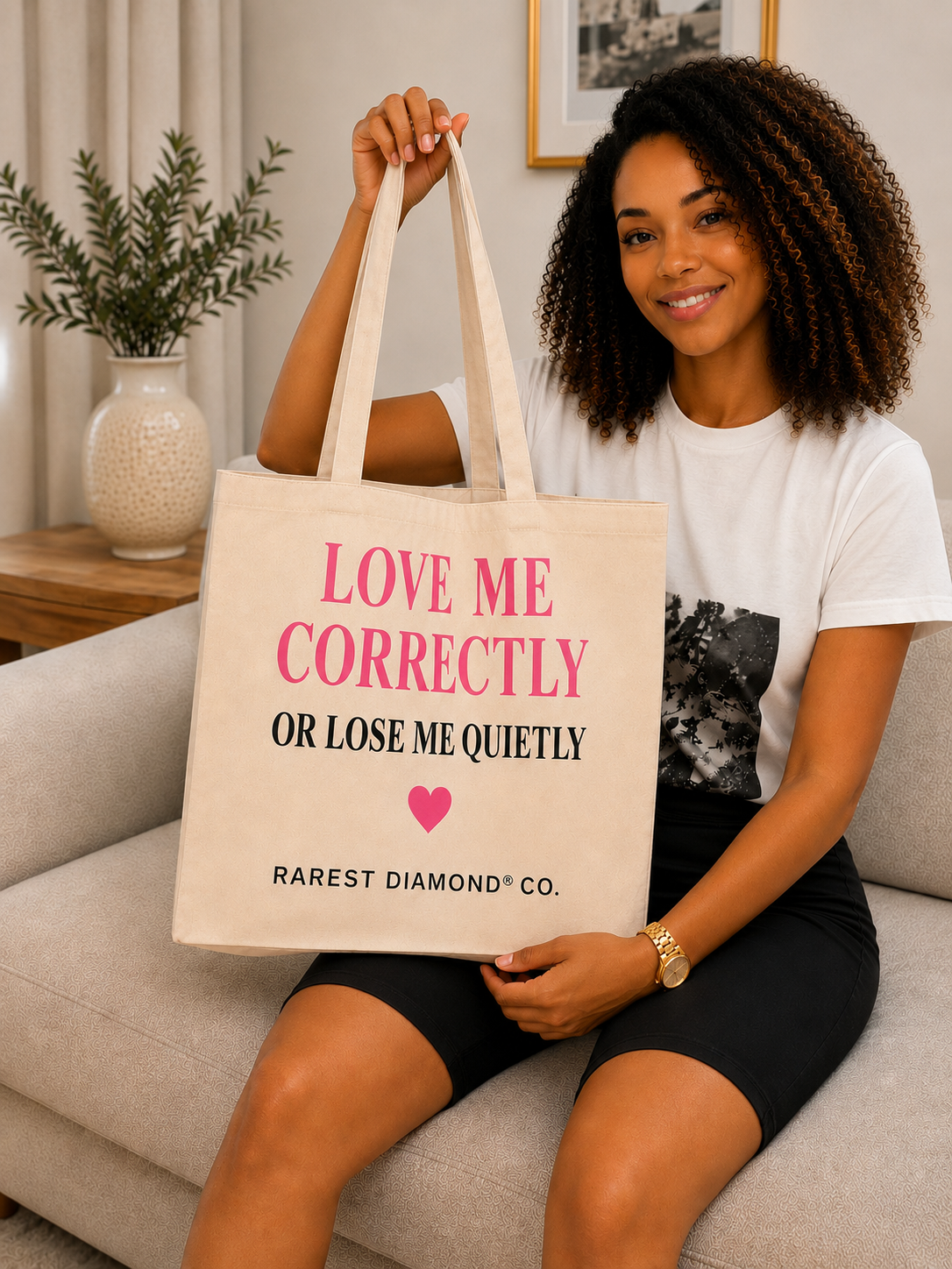 <p>Love yourself.<br/><em>Choose rare.</em></p>
