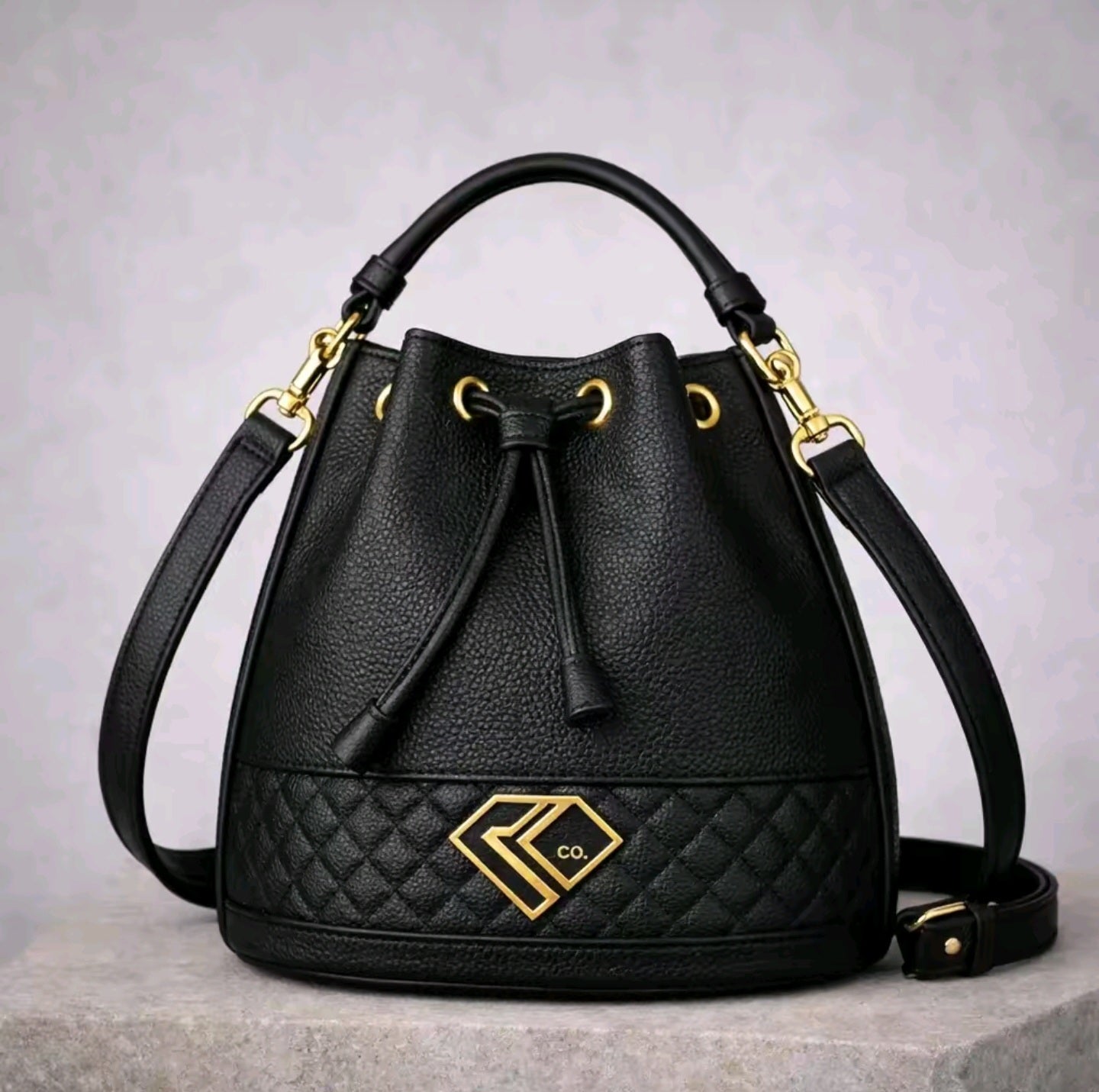 Black Diamond Bucket Bag-Classic & Signature Collection