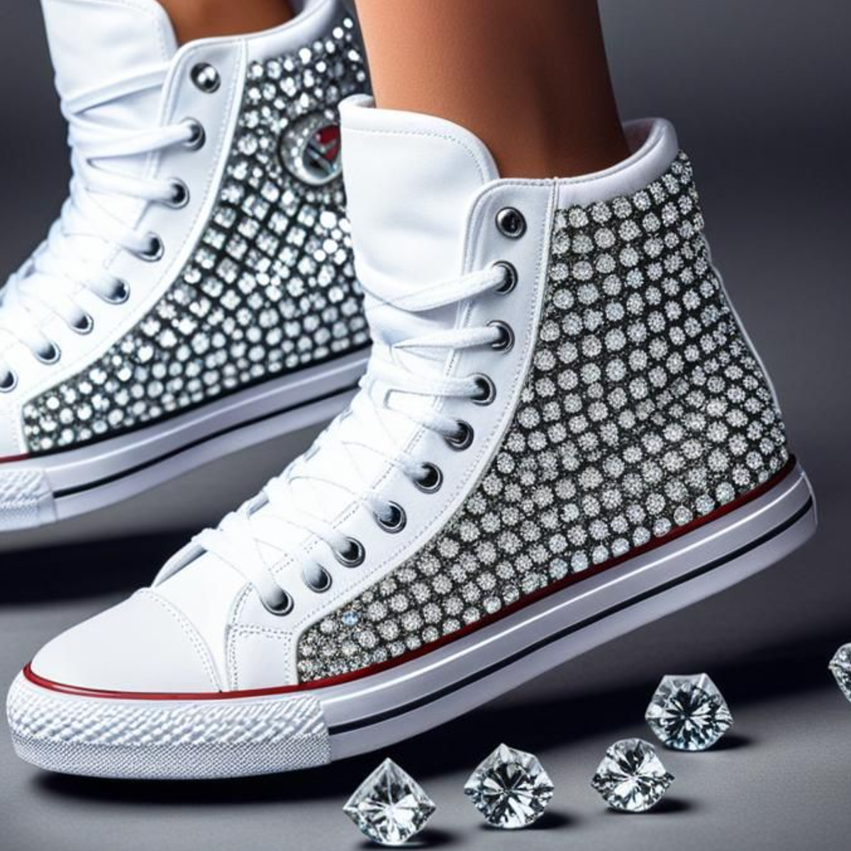 Women's Diamond Canvas Shoes
