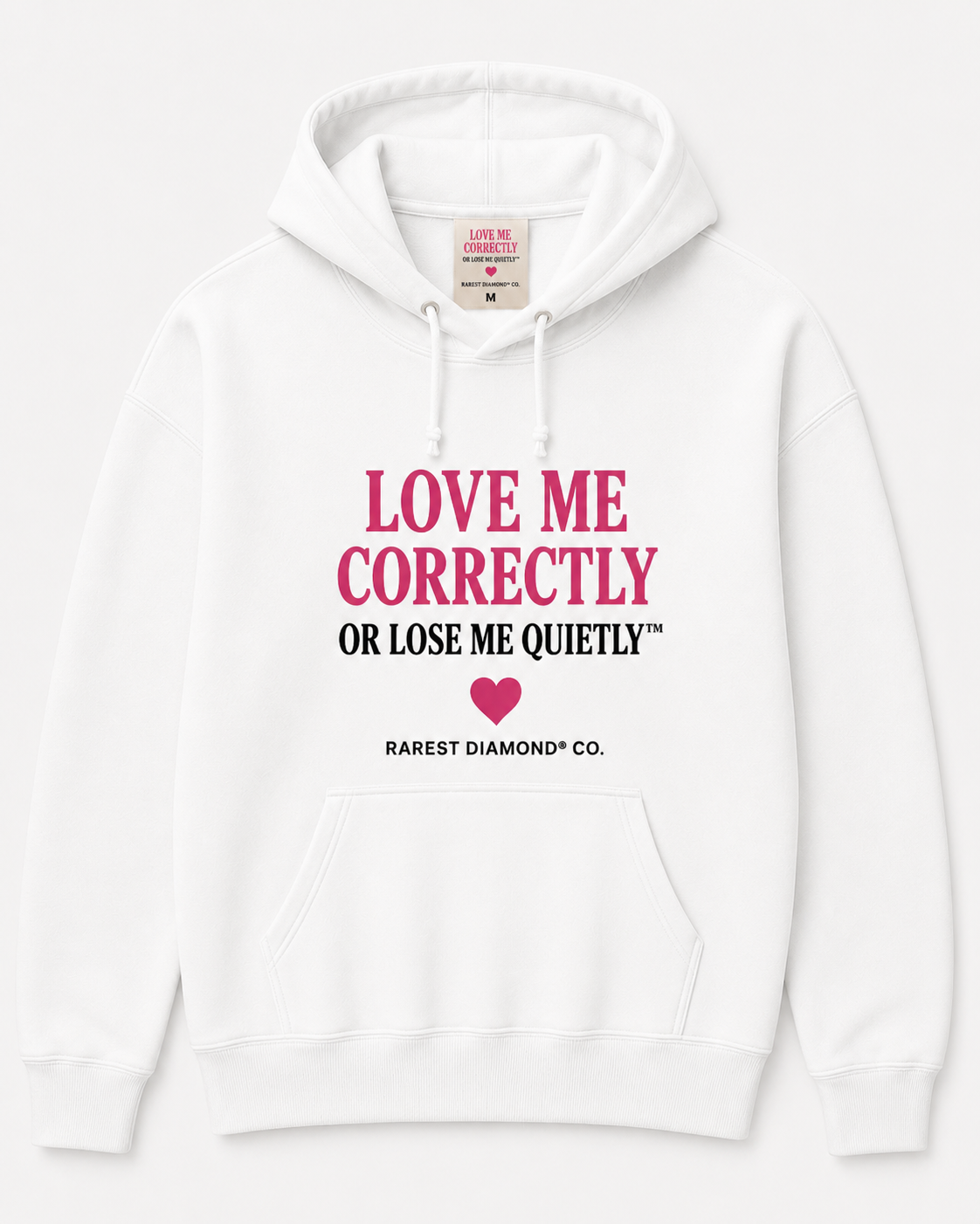 Cream Diamond Fleece Hoodie