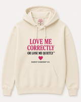 Cream Diamond Fleece Hoodie