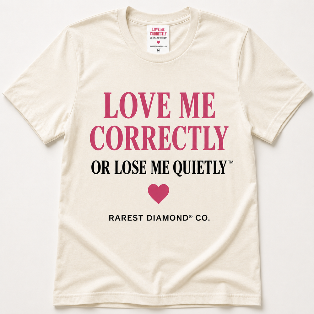 Love Me Correctly Or Lose Me Quietly Graphic Tee