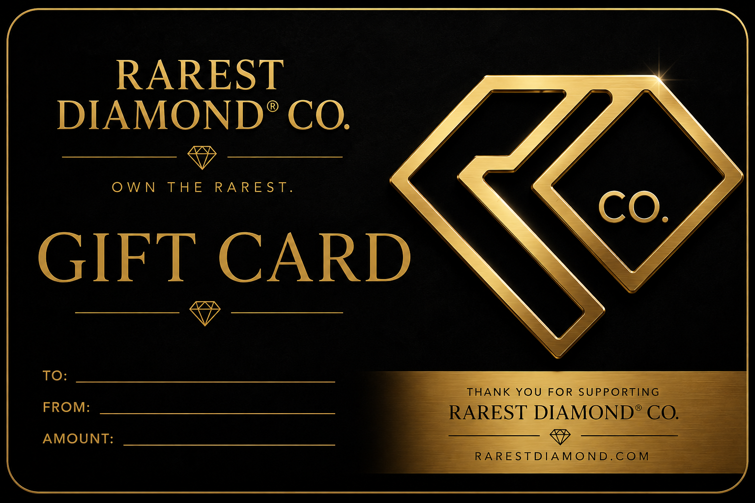 RAREST DIAMOND® CO. Digital Gift Card