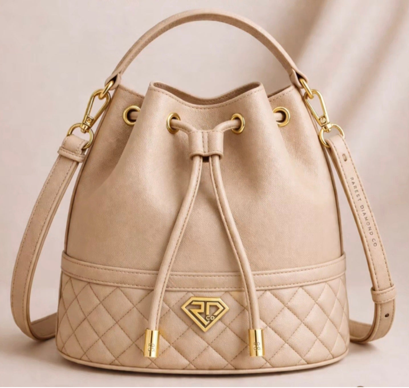 Signature Diamond Bucket bag